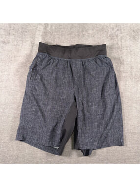 Lululemon Pace Breaker Short Size S Navy Tweed Print Athletic